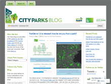 Tablet Screenshot of cityparksblog.org